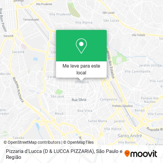 Pizzaria d'Lucca (D & LUCCA PIZZARIA) mapa