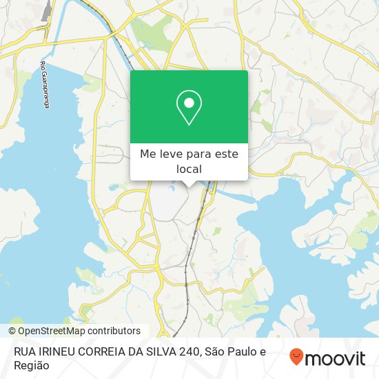 RUA IRINEU CORREIA DA SILVA  240 mapa