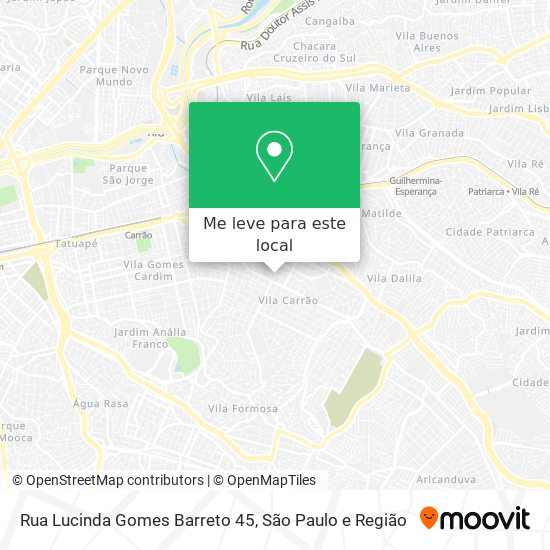 Rua Lucinda Gomes Barreto 45 mapa