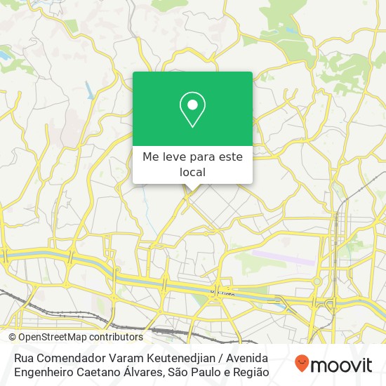 Rua Comendador Varam Keutenedjian / Avenida Engenheiro Caetano Álvares mapa