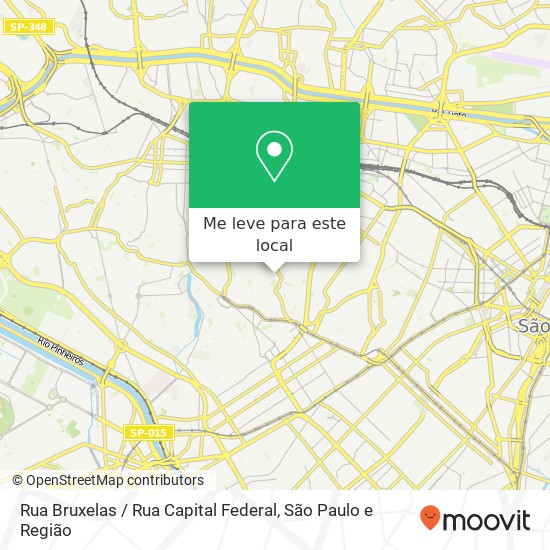 Rua Bruxelas / Rua Capital Federal mapa