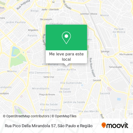 Rua Pico Della Mirandola 57 mapa