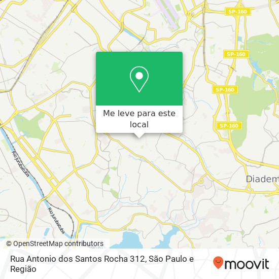 Rua Antonio dos Santos Rocha 312 mapa