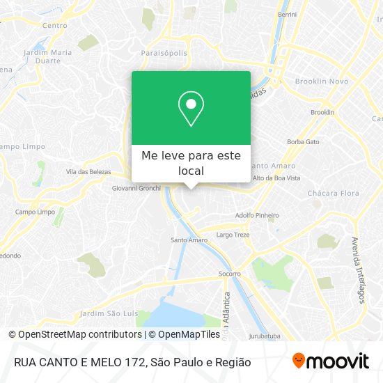 RUA CANTO E MELO  172 mapa