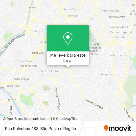 Rua Palestina 483 mapa