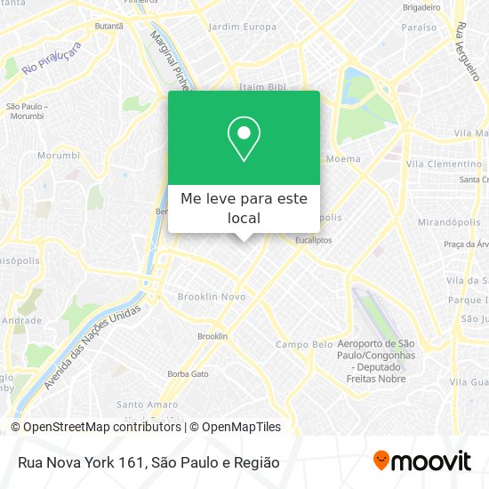 Rua Nova York 161 mapa