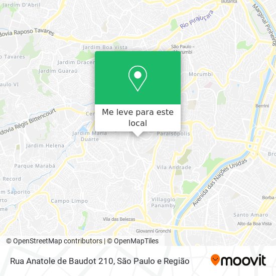 Rua Anatole de Baudot 210 mapa