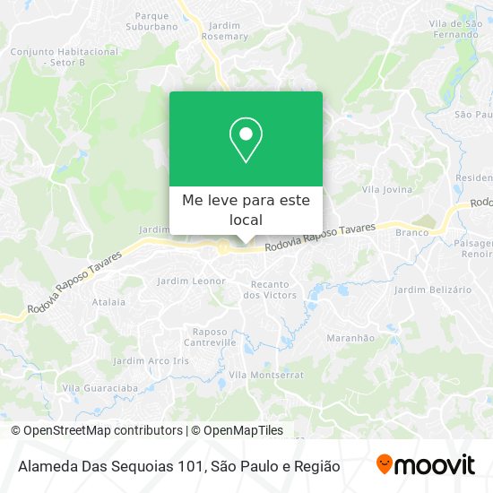 Alameda Das Sequoias 101 mapa