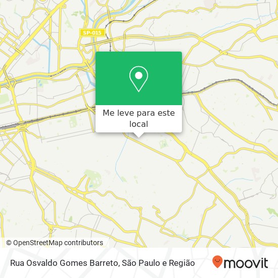 Rua Osvaldo Gomes Barreto mapa