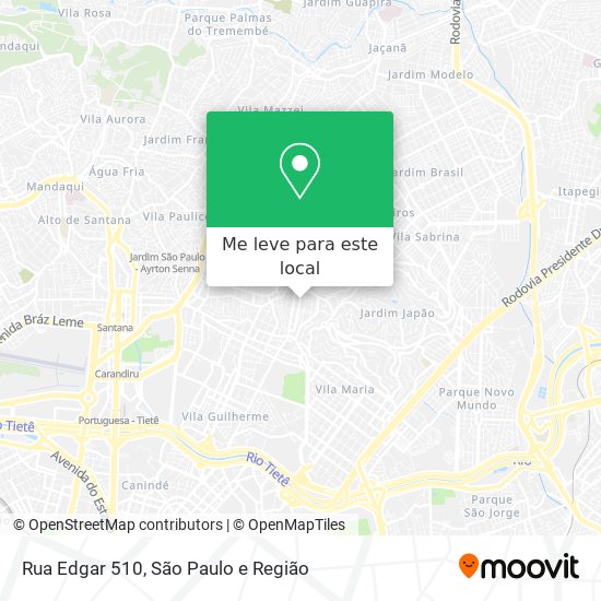 Rua Edgar 510 mapa