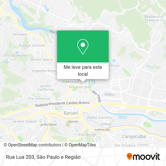 Rua Lua 203 mapa