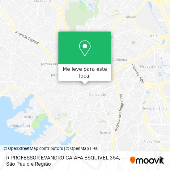 R PROFESSOR EVANDRO CAIAFA ESQUIVEL 354 mapa