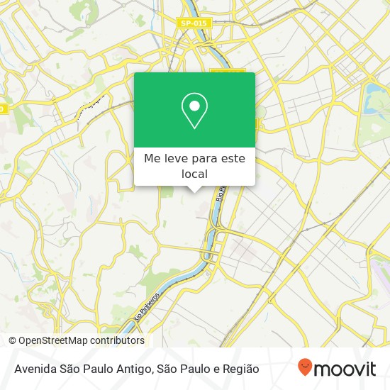 Avenida São Paulo Antigo mapa