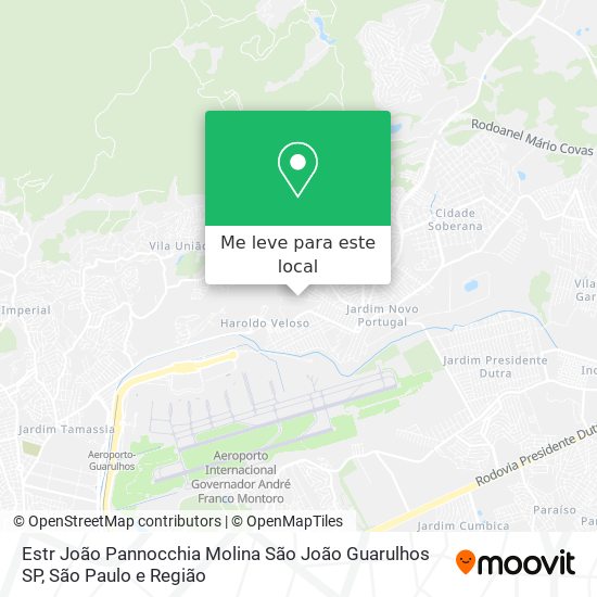 Estr  João Pannocchia Molina  São João  Guarulhos   SP mapa