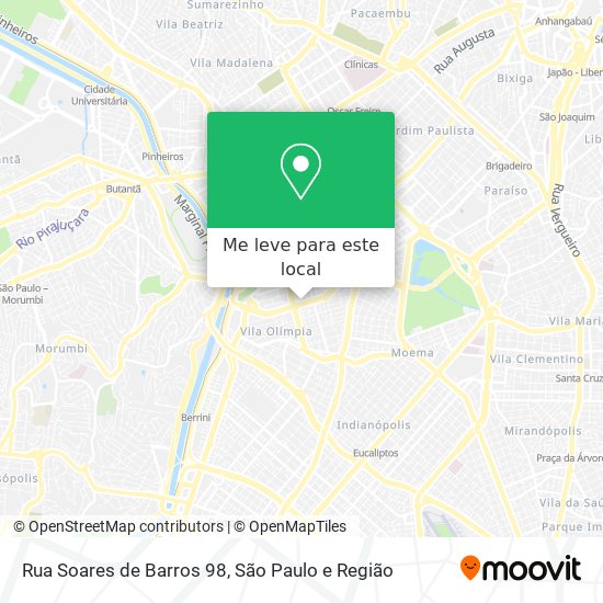 Rua Soares de Barros 98 mapa
