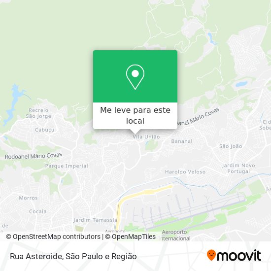 Rua Asteroide mapa