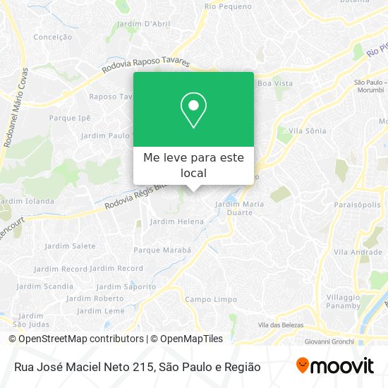 Rua José Maciel Neto 215 mapa