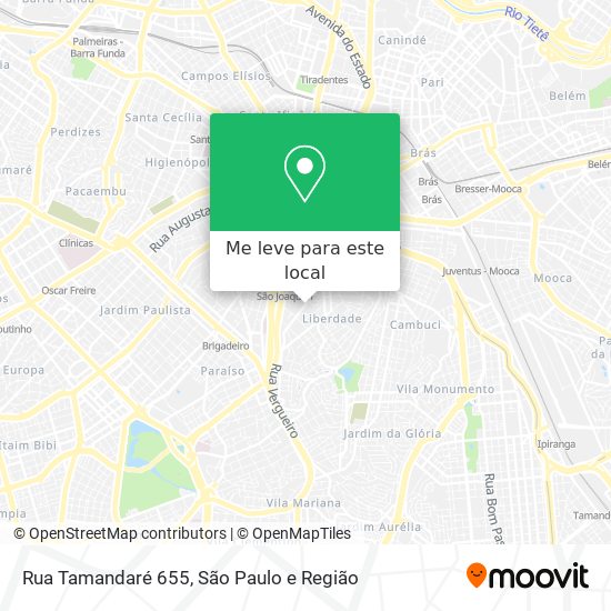 Rua Tamandaré  655 mapa