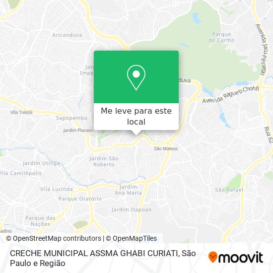CRECHE MUNICIPAL ASSMA GHABI CURIATI mapa