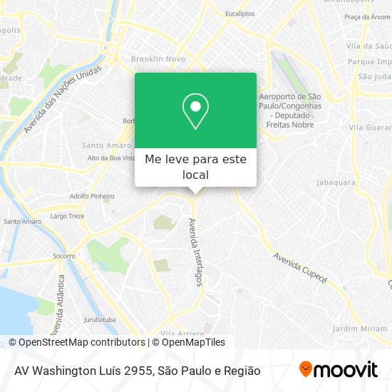 AV Washington Luís 2955 mapa