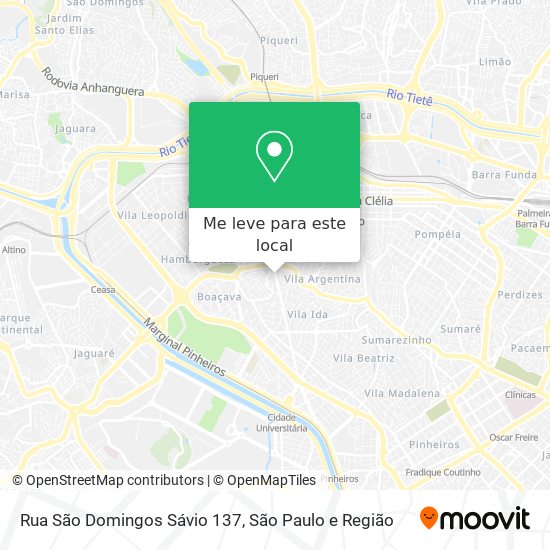 Rua São Domingos Sávio 137 mapa