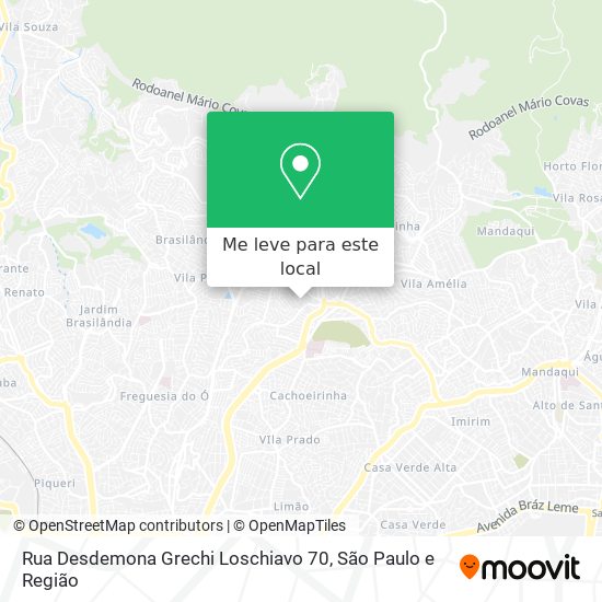 Rua Desdemona Grechi Loschiavo 70 mapa