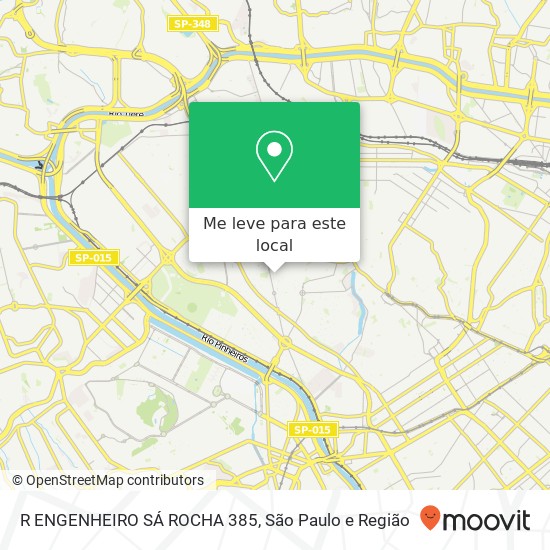 R ENGENHEIRO SÁ ROCHA 385 mapa