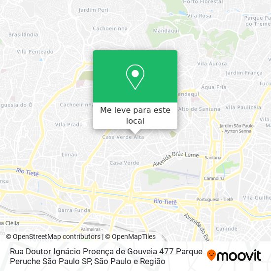 Rua Doutor Ignácio Proença de Gouveia  477   Parque Peruche   São Paulo   SP mapa