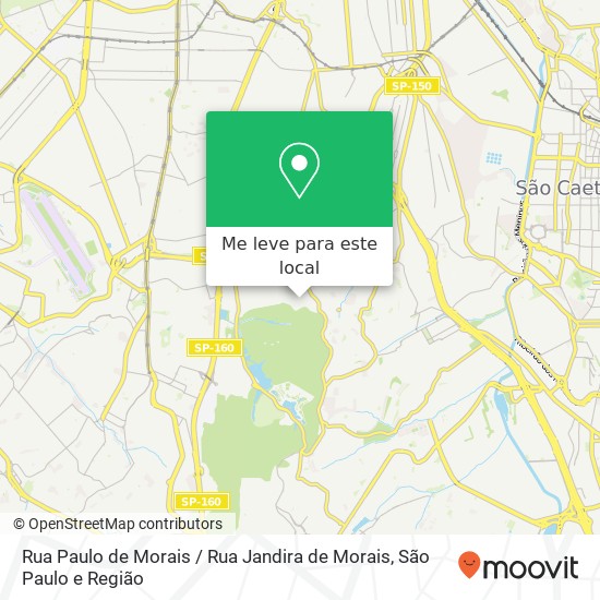 Rua Paulo de Morais / Rua Jandira de Morais mapa