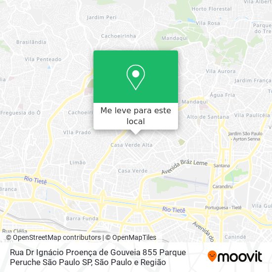 Rua Dr  Ignácio Proença de Gouveia   855   Parque Peruche   São Paulo   SP mapa