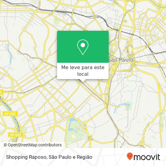 Shopping Raposo mapa