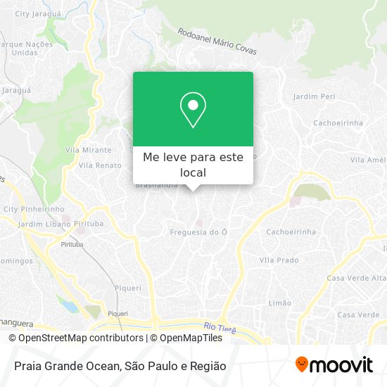 Praia Grande Ocean mapa