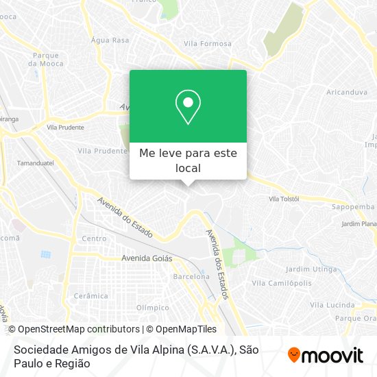 Sociedade Amigos de Vila Alpina (S.A.V.A.) mapa