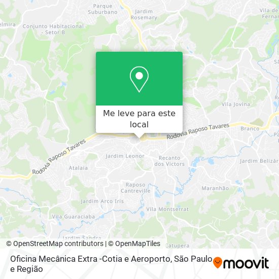 Oficina Mecânica Extra -Cotia e Aeroporto mapa