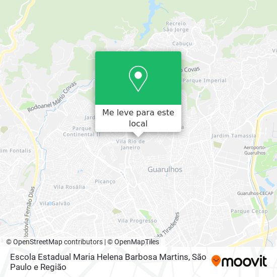 Escola Estadual Maria Helena Barbosa Martins mapa