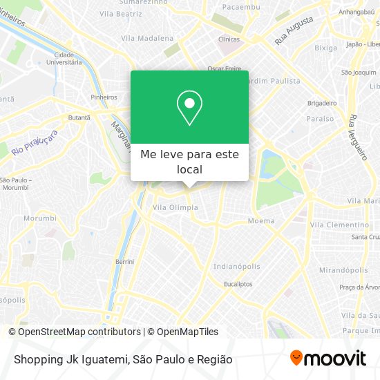 Shopping Jk Iguatemi mapa