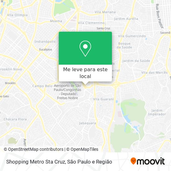 Shopping Metro Sta Cruz mapa