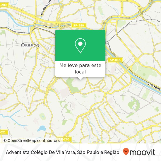 Adventista Colégio De Vila Yara mapa