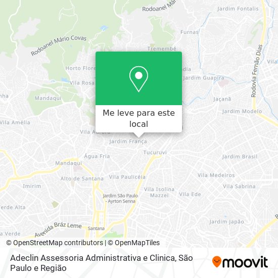 Adeclin Assessoria Administrativa e Clinica mapa