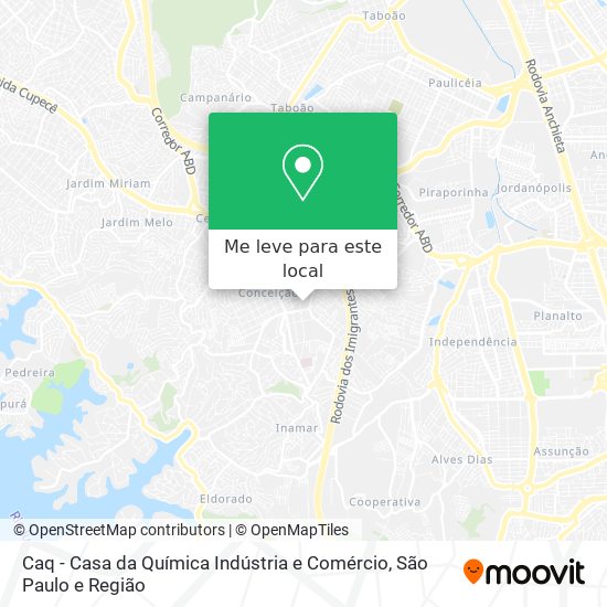 Caq - Casa da Química Indústria e Comércio mapa