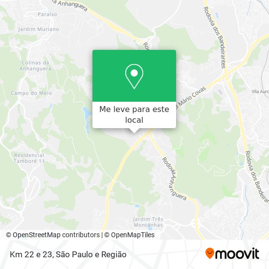 Km 22 e 23 mapa