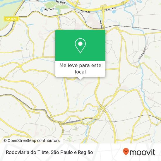 Rodoviaria do Tiête mapa