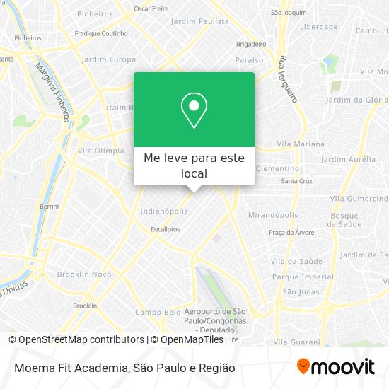 Moema Fit Academia mapa