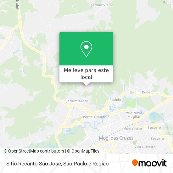 Sítio Recanto São José mapa