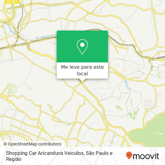 Shopping Car Aricanduva Veiculos mapa