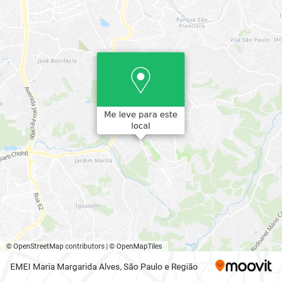 EMEI Maria Margarida Alves mapa