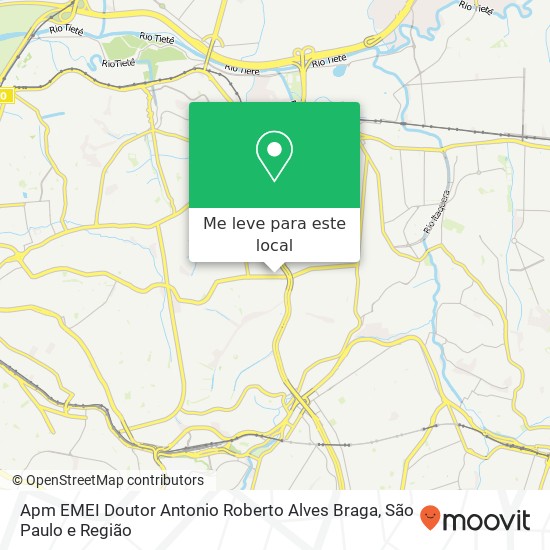 Apm EMEI Doutor Antonio Roberto Alves Braga mapa