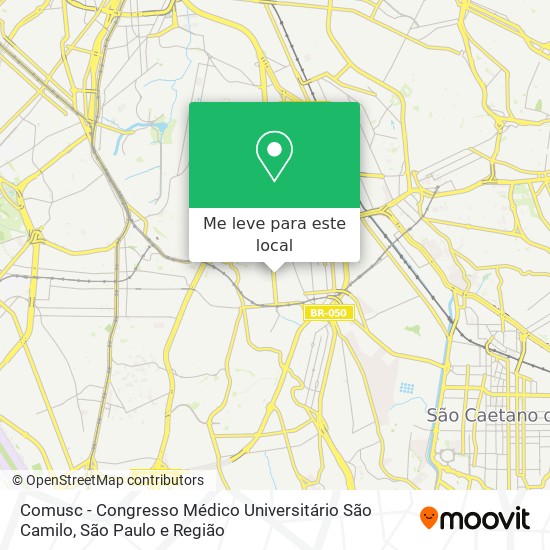 Comusc - Congresso Médico Universitário São Camilo mapa