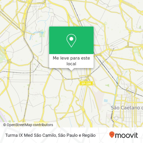 Turma IX Med São Camilo mapa
