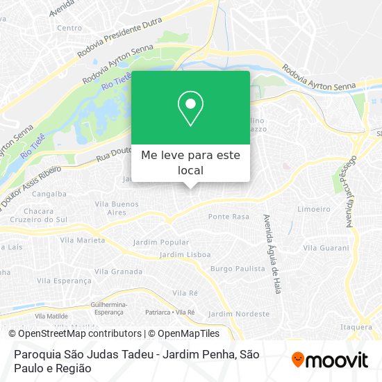 Paroquia São Judas Tadeu - Jardim Penha mapa